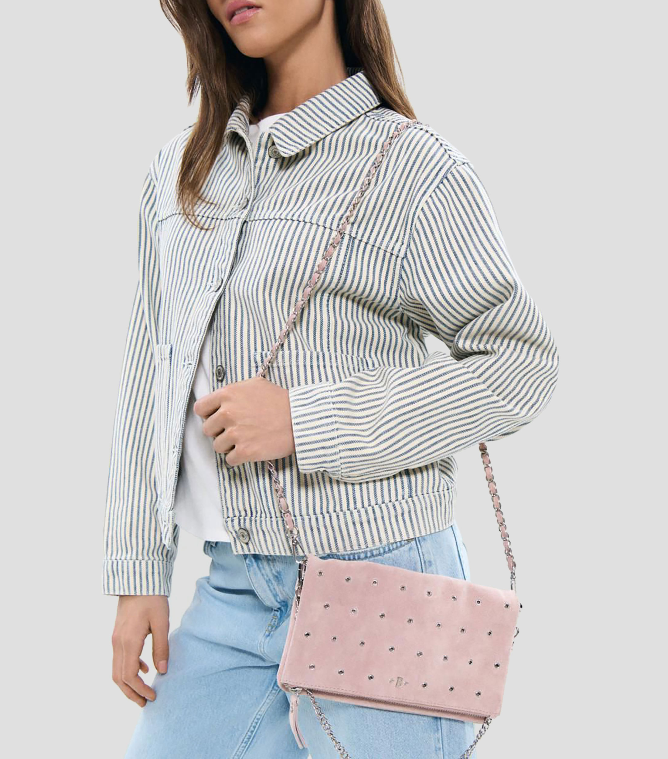 Bolsa shoulder en piel lisa Mujer